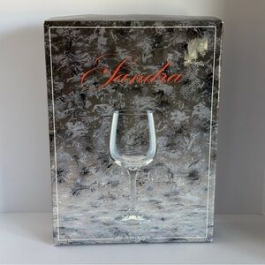 Sandra Set of 6 Crystal Wine Glasses - Original Box